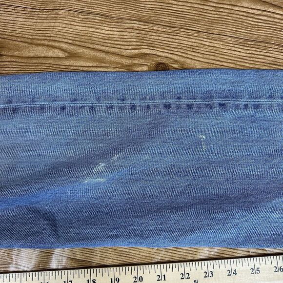 Levis‎ 501 Jeans Mens 36x34 Blue Light Wash Straight Leg Fit Button Fly - Picture 10 of 16